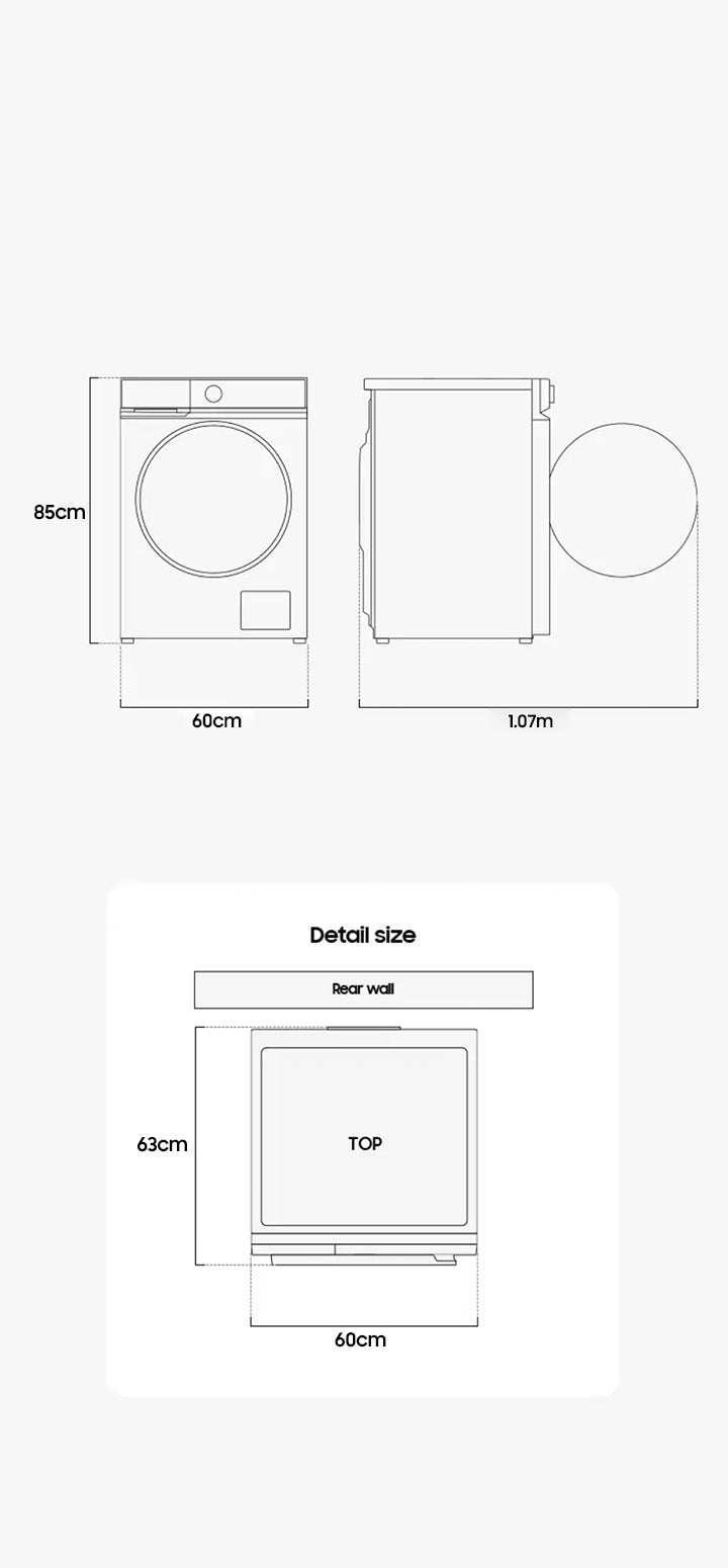 Samsung 9.0 kg AI Ecobubble Front Load Washing Machine with SmartThings