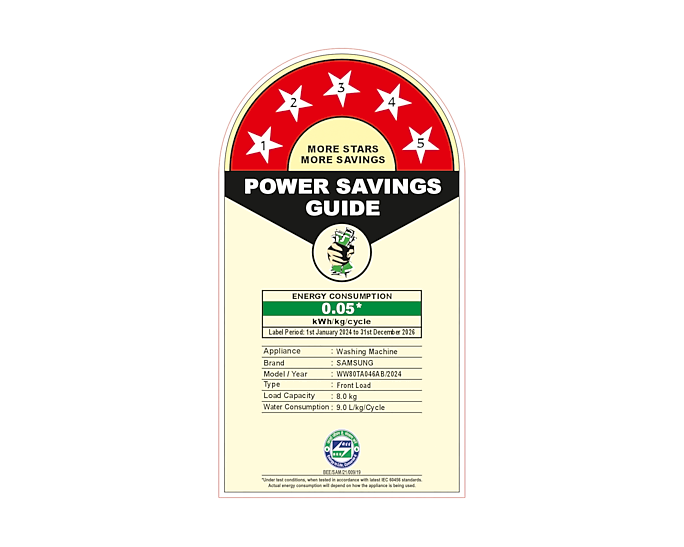 Samsung 8.0 kg EcoBubble Front Load Washing Machine with Hygiene Steam & DIT Motor