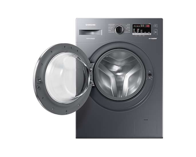 Samsung 7.0 kg Front Load Washing Machine: EcoBubble, DIT Motor, Hygiene Steam