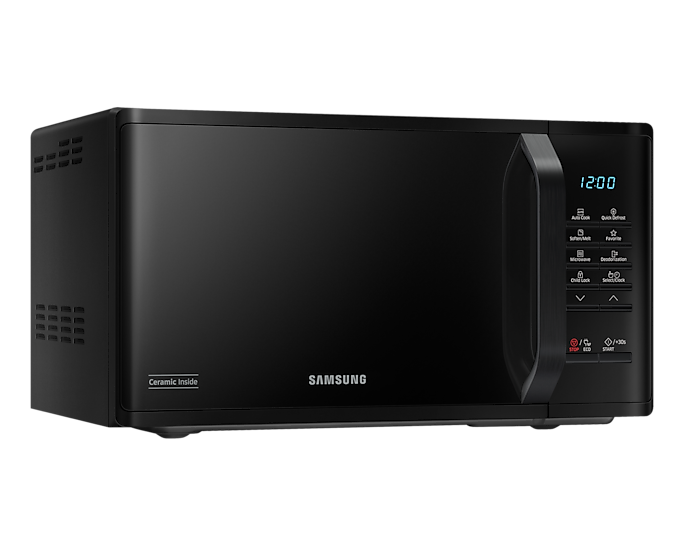 Samsung 23L Solo Microwave Oven: Quick Defrost, Ceramic Interior, Eco-Smart