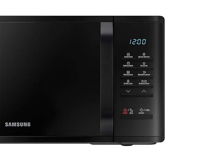 Samsung 23L Solo Microwave Oven: Quick Defrost, Ceramic Interior, Eco-Smart