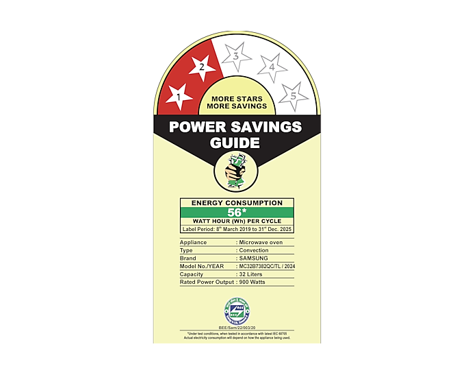 Samsung 32L Wi-Fi Smart Convection Microwave Oven with SlimFry & Multi-Spit