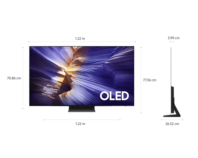 Samsung S90F 55-inch OLED 4K Smart TV: NQ4 AI Gen3, 144Hz Gaming