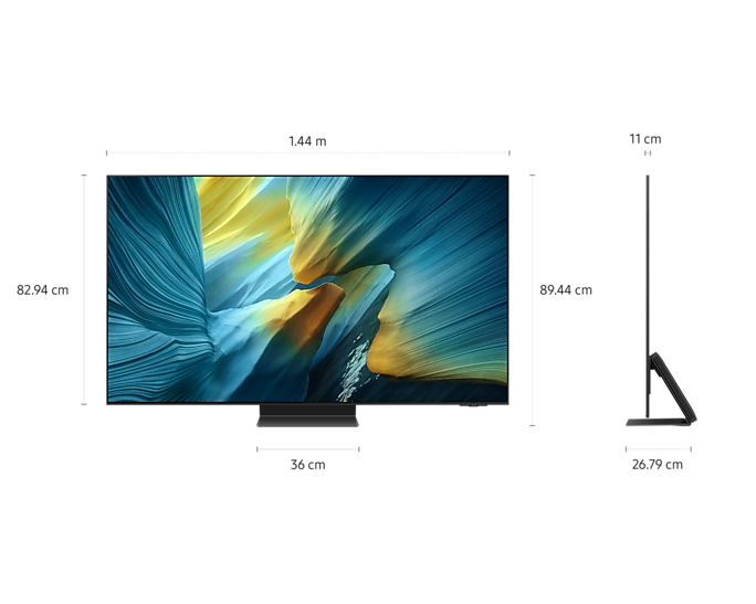 Samsung 65-inch S95F OLED 4K Smart TV with NQ4 AI Gen3 Processor