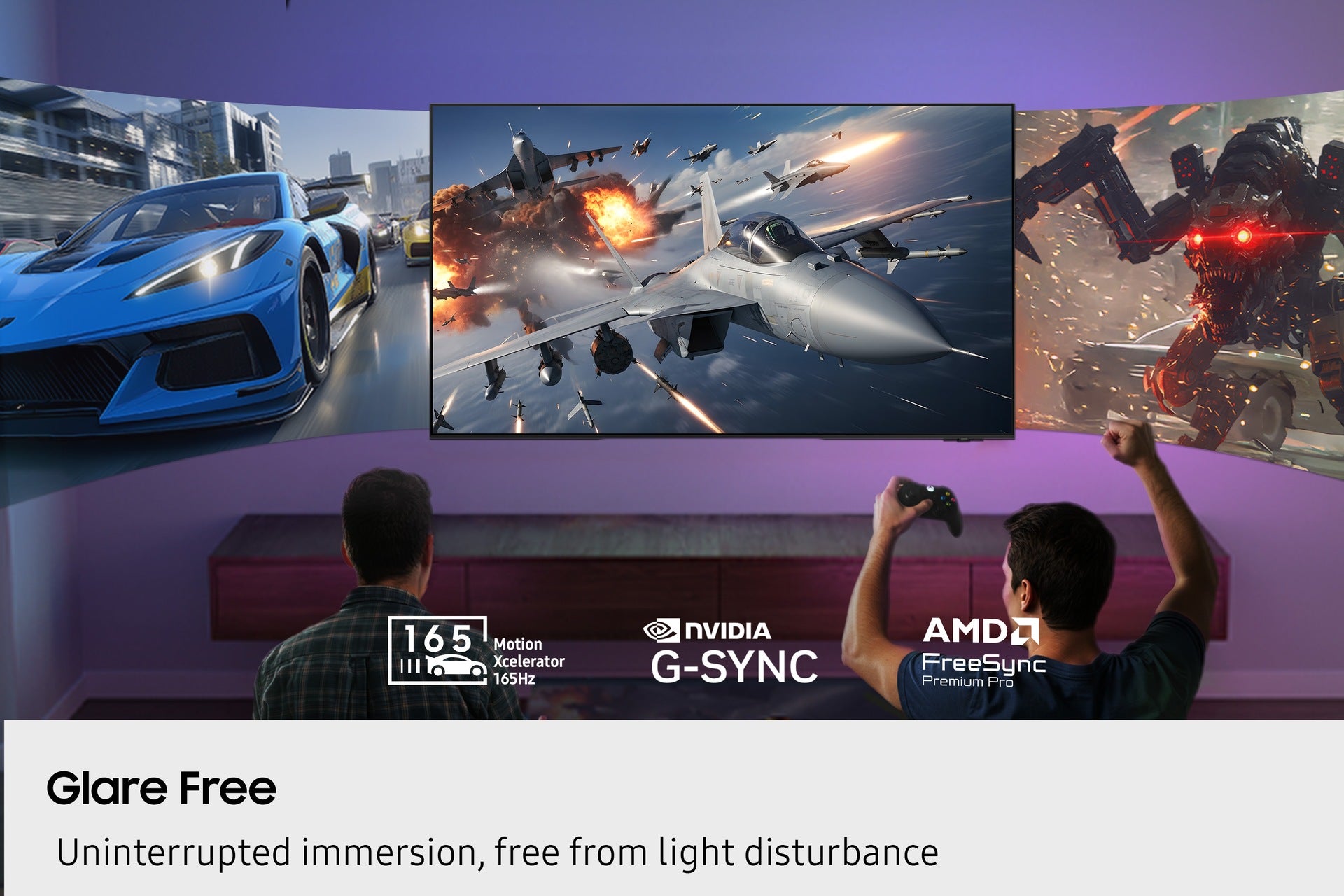 Samsung 77-inch S95F QD-OLED 4K Smart TV: NQ4 AI, Glare-Free, 165Hz Gaming