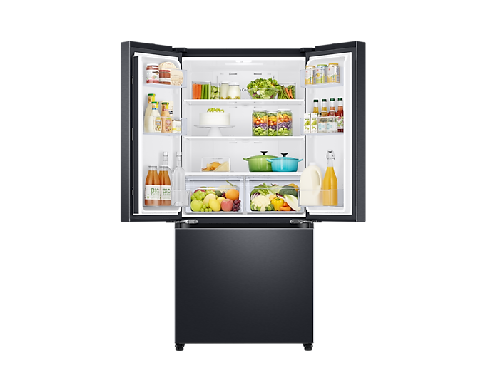 Samsung 550L Twin Cooling Plus French Door Refrigerator with Digital Inverter, Black