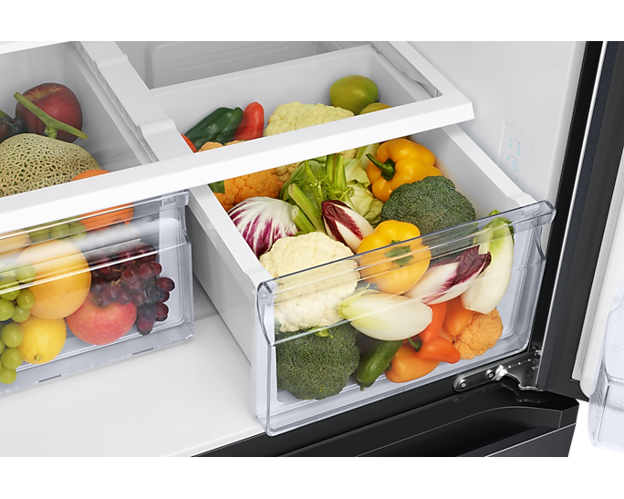 Samsung 550L Twin Cooling Plus French Door Refrigerator with Digital Inverter, Black