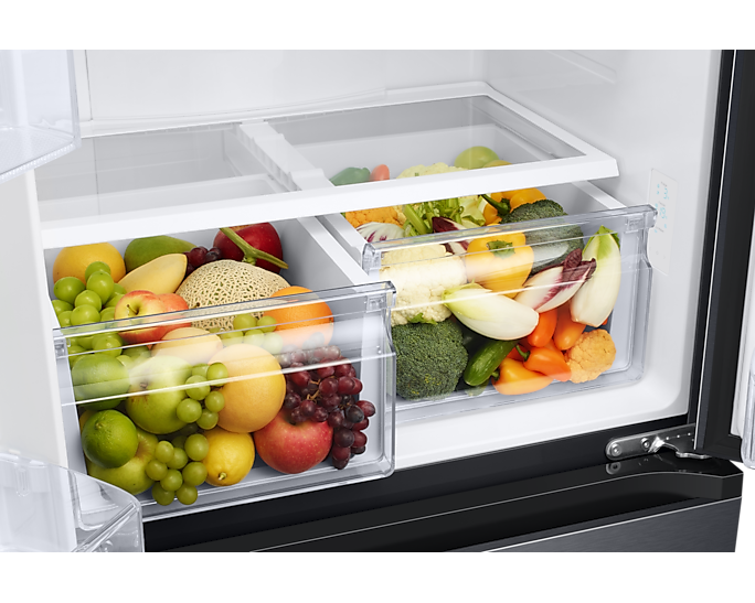 Samsung 550L Twin Cooling Plus French Door Refrigerator with Digital Inverter, Black