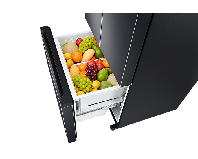 Samsung 550L Twin Cooling Plus French Door Refrigerator with Digital Inverter, Black