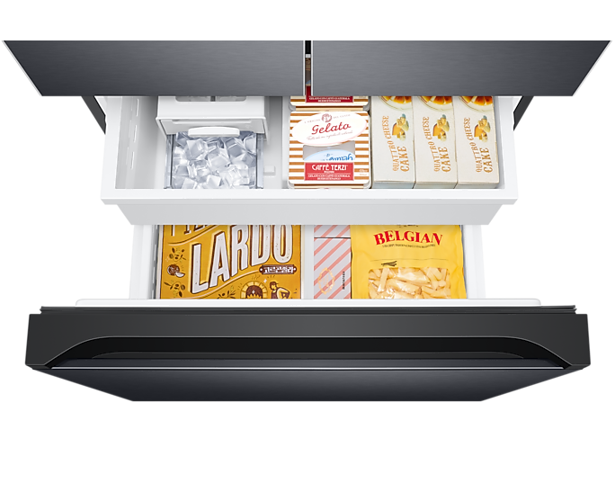 Samsung 550L Twin Cooling Plus French Door Refrigerator with Digital Inverter, Black