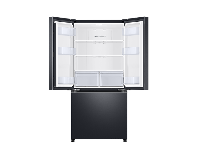 Samsung 550L Twin Cooling Plus French Door Refrigerator with Digital Inverter, Black