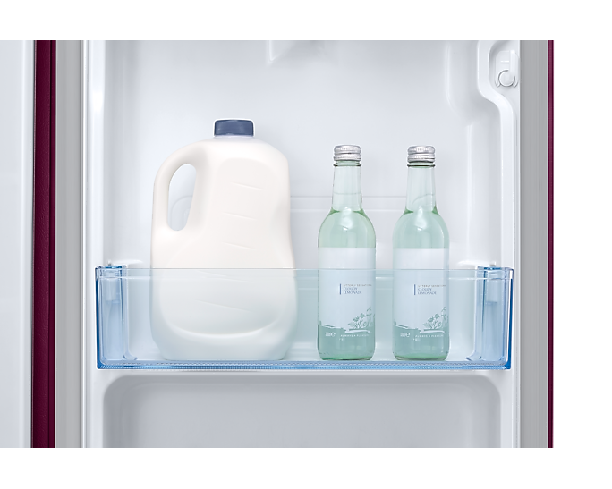 Samsung 183L Red Single Door Refrigerator - Digital Inverter, Grande Design Fridge