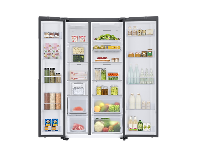 653 L Bespoke Convertible 5-in-1 Side-by-Side Refrigerator with Auto Open Door