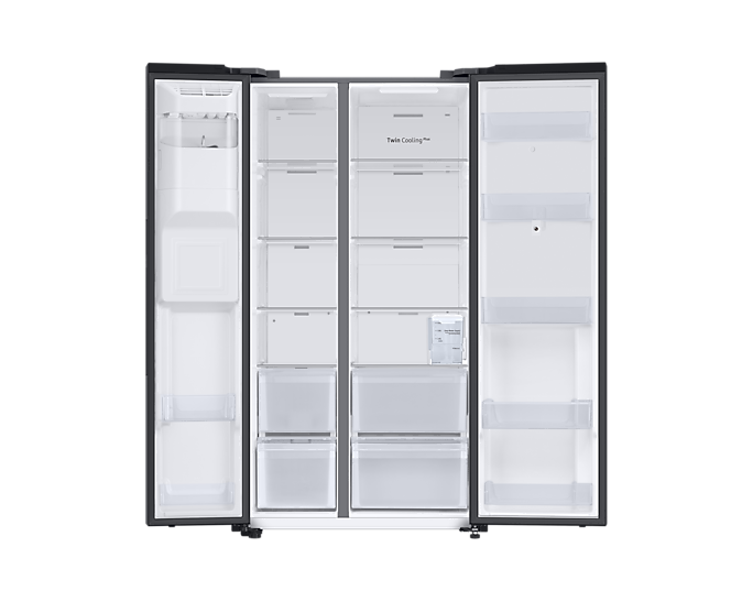 Samsung 615L Convertible 5-in-1 Family Hub Side-by-Side Refrigerator, Black DOI