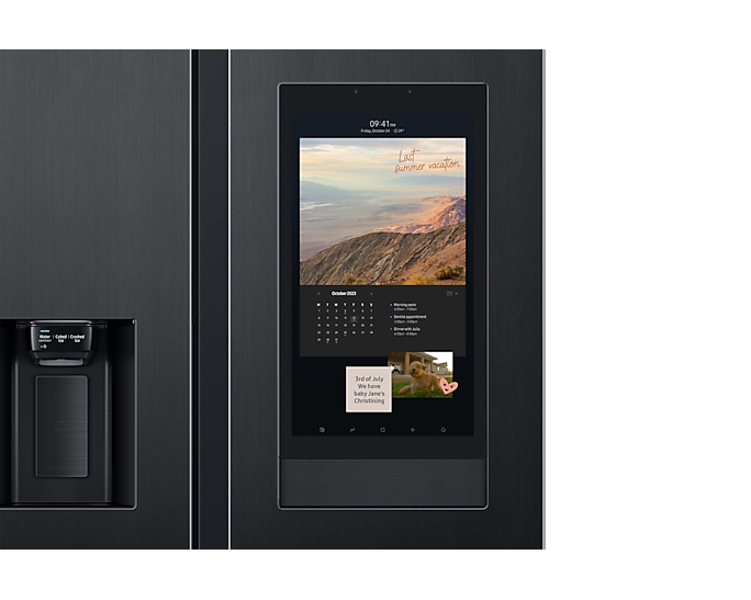 Samsung 615L Convertible 5-in-1 Family Hub Side-by-Side Refrigerator, Black DOI