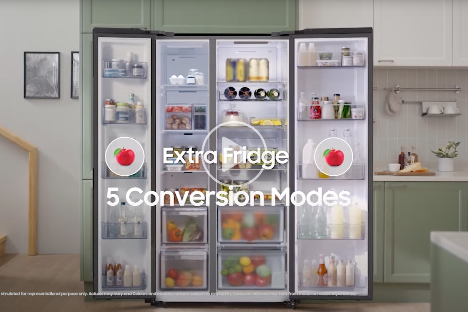 Samsung 653L Side-by-Side Smart Convertible Refrigerator with Twin Cooling Plus