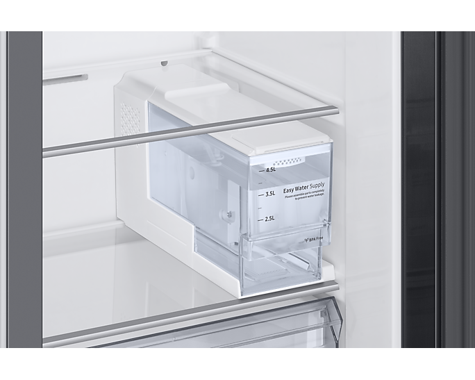 Samsung 633L Side-by-Side Refrigerator with Smart Conversion, Twin Cooling, Black Matt