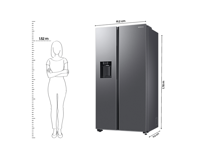 Samsung 633 L Smart Convertible 5-in-1 Side-by-Side Refrigerator with Twin Cooling Plus