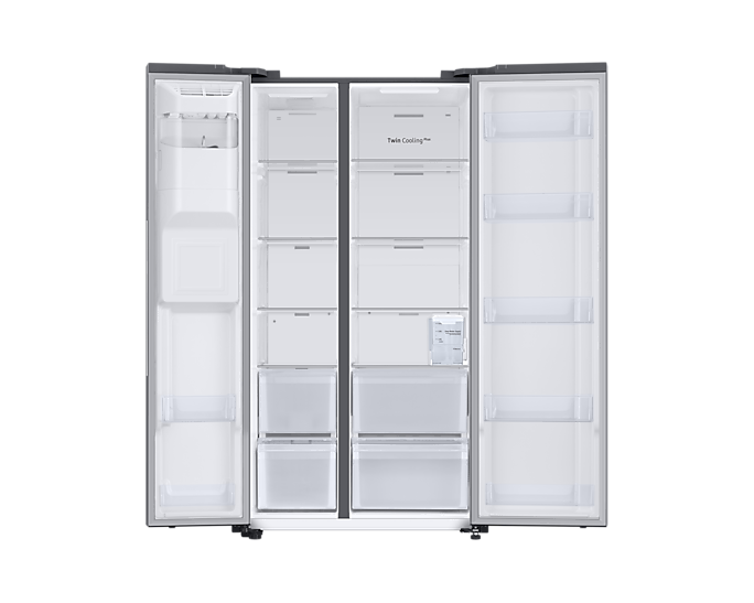 Samsung 633L Convertible 5-in-1 Side-by-Side Refrigerator with Digital Inverter, Silver