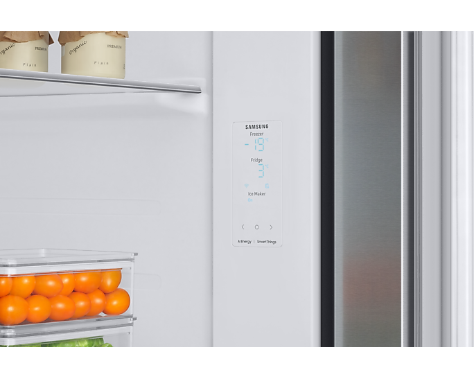 Samsung 633L Convertible 5-in-1 Side-by-Side Refrigerator with Digital Inverter, Silver