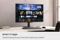 Samsung 27" M5 FHD Smart Monitor with Smart TV Apps & Screen Mirroring (LS27FM500EW)
