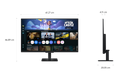 Samsung 27" M5 FHD Smart Monitor with Smart TV Apps & Screen Mirroring (LS27FM500EW)