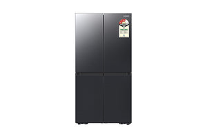 Samsung 650L Bespoke French Door Refrigerator with 4-Door Convertible Triple Cooling Beverage Center Wi-Fi Black Caviar (RF65DG90BDSGTL)