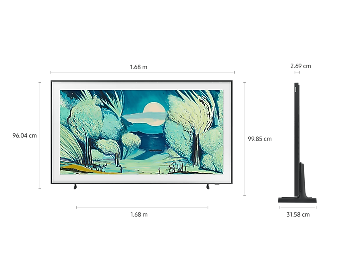 Samsung 75-inch The Frame QLED 4K Smart TV with Art Mode