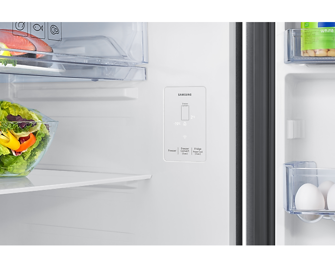 Samsung 419L Bespoke AI Double Door Refrigerator - Smart Convertible Cooling