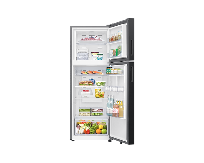 Samsung 330L Bespoke AI Double Door Refrigerator - Luxe Black