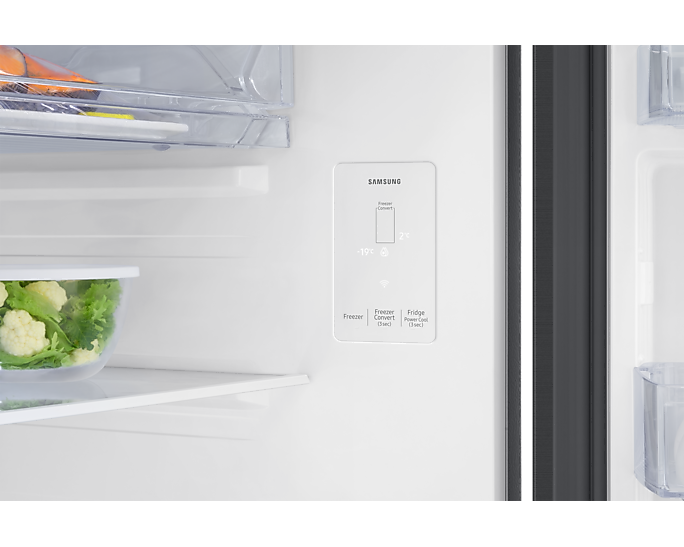 Samsung 330L Bespoke AI Double Door Refrigerator - Luxe Black