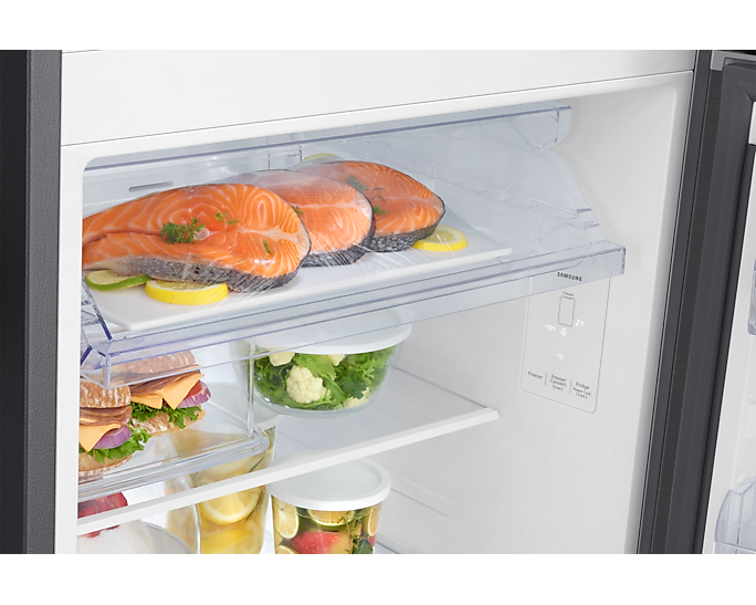 Samsung 330L Bespoke AI Double Door Refrigerator - Luxe Black