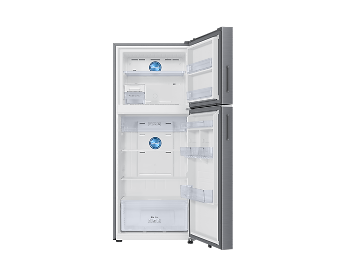 Samsung 396L Bespoke AI Double Door Refrigerator with SmartThings Elegant Inox