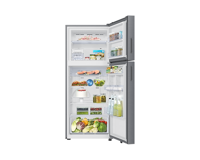 Samsung 396L Bespoke AI Double Door Refrigerator with SmartThings Elegant Inox