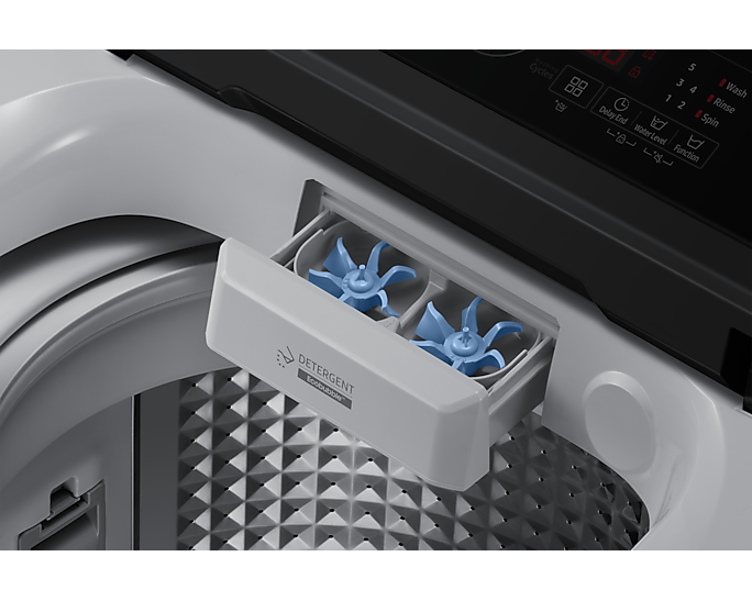 Samsung 7kg Ecobubble Digital Inverter Top Load Washing Machine, Gray WA70BG4441BYTL