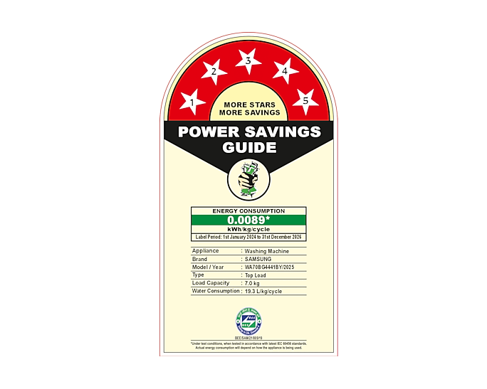 Samsung 7kg Ecobubble Digital Inverter Top Load Washing Machine, Gray WA70BG4441BYTL