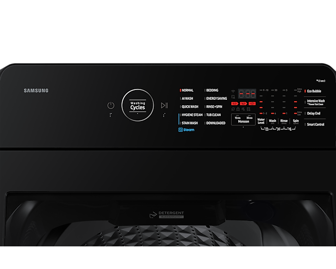 Samsung 8.0 kg Top Load Washer with AI Wash, Ecobubble, AI Energy Mode