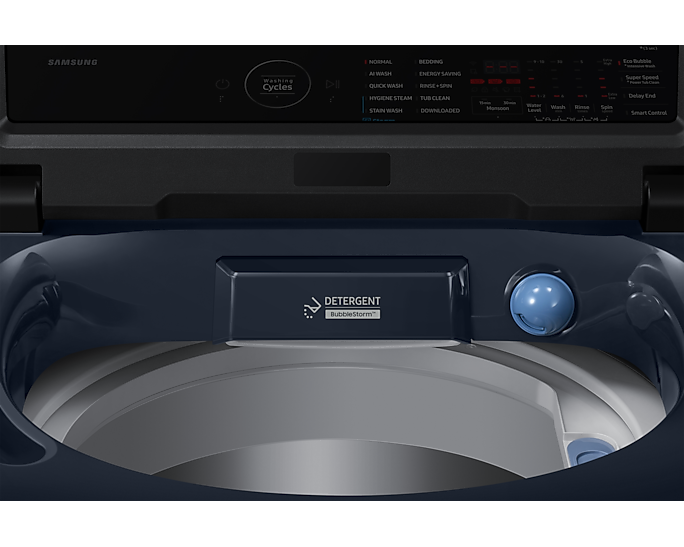 Samsung 10kg AI Wash Ecobubble Top Load Washing Machine with Hygiene Steam