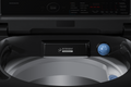 Samsung WA80F08B3BTL 8Kg Top Load Washing Machine Black Caviar - Top View (Lid Open)