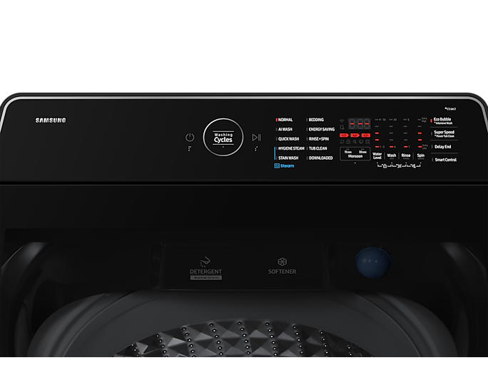 Samsung 14kg AI Wash EcoBubble Top Load Washing Machine with DIT Motor