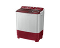 Samsung 8.5 Kg 5 Star Semi-Automatic Top Load Washing Machine with Hexa Storm Pulsator + Magic Mixer Light Gray with Red Base (WT85B4200RR/TL)