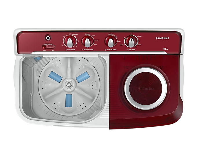 Samsung 8.5kg Semi-Automatic Twin Washer: 5-Star Energy, Hexa Storm Pulsator