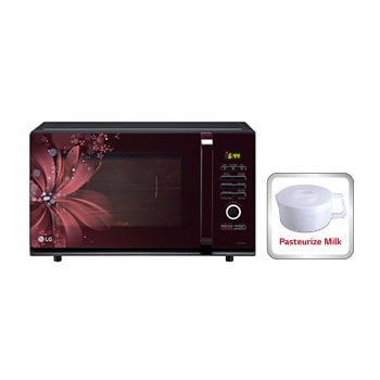 LG 32L Convection Microwave Oven: Diet Fry, Motorised Rotisserie, Stainless Steel