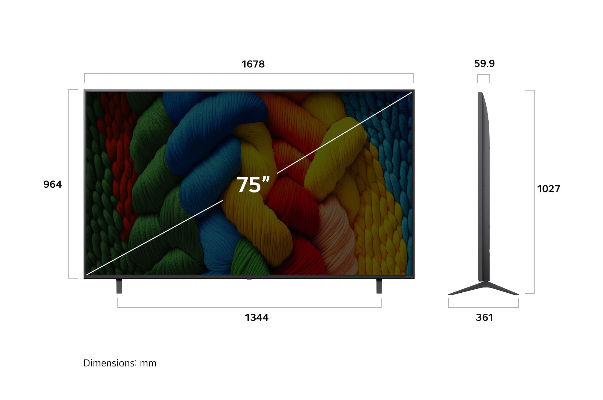 LG 75-inch NanoCell AI 4K Smart TV with Alpha 7 Gen8 Processor