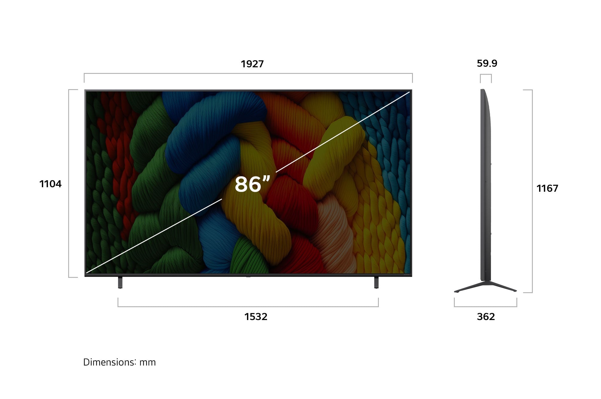 LG 217cm (86-inch) NanoCell 4K AI Smart TV α7 Gen8 Processor webOS
