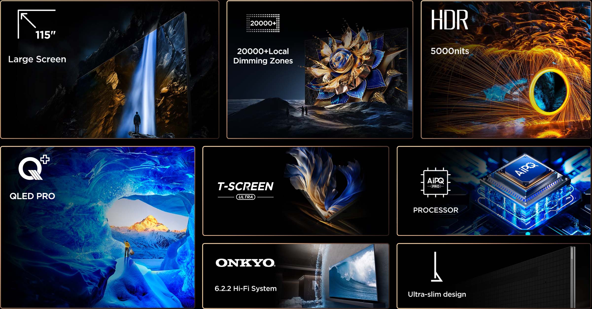 TCL 115-inch Premium QD-MiniLED 4K Smart TV: X955 Ultimate Home Entertainment