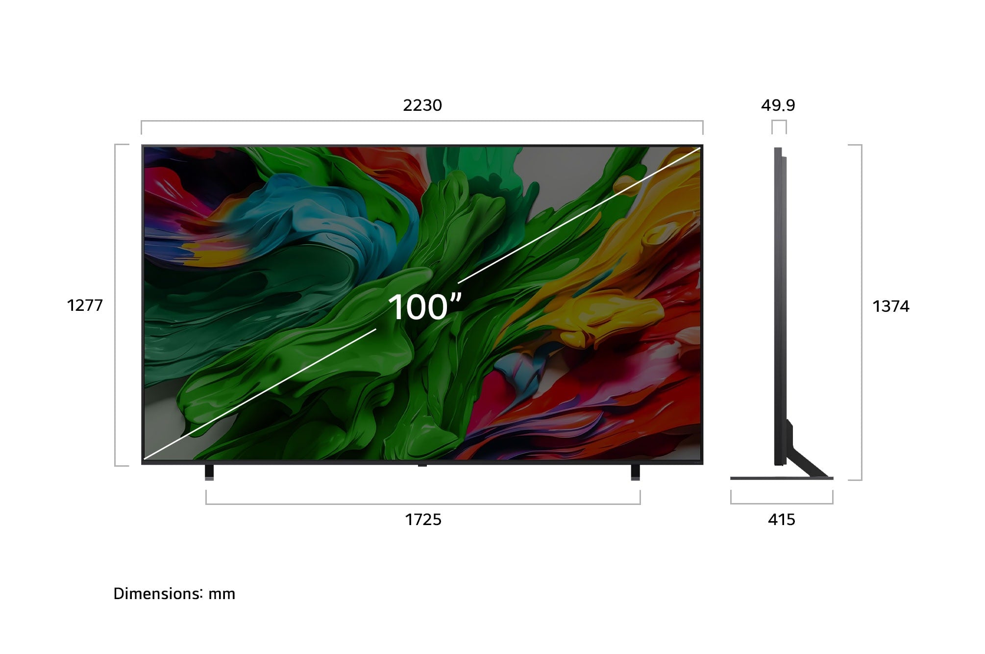 LG 100-inch QNED evo AI MiniLED 4K Smart TV 2025