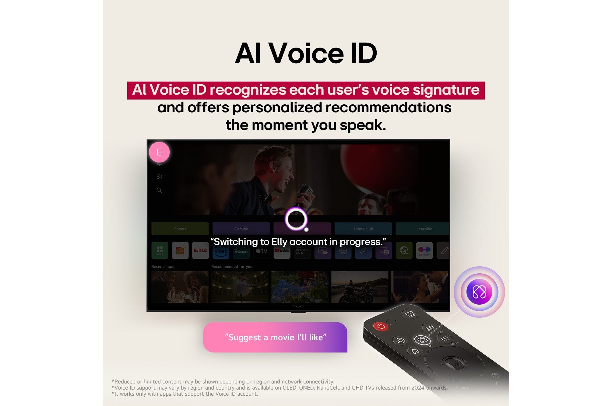 LG 100-inch QNED evo AI MiniLED 4K Smart TV 2025