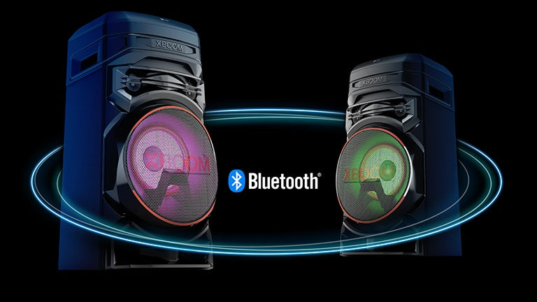 LG XBOOM RNC7 Bluetooth Karaoke Party Speaker: Super Bass, Lighting, DJ App