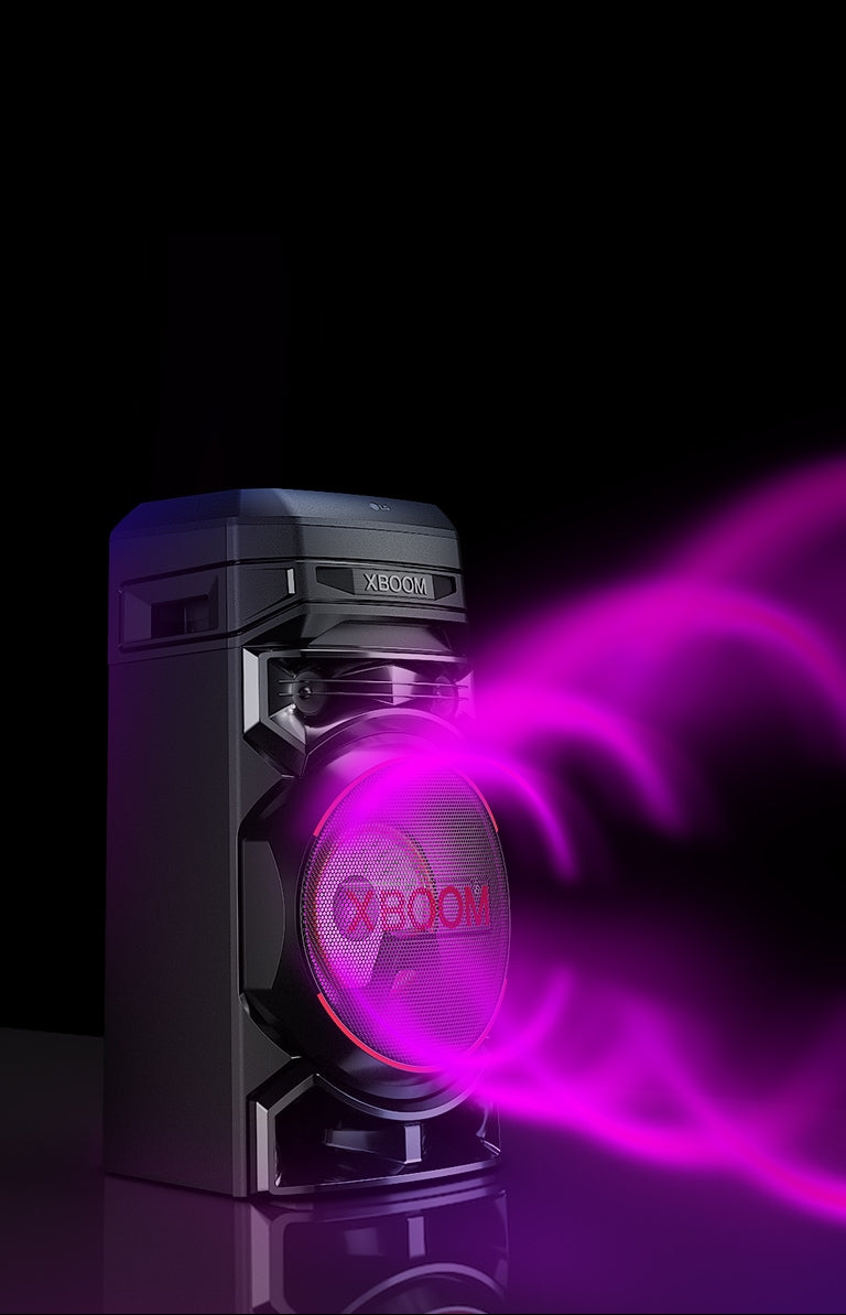 LG XBOOM RNC5 Karaoke Party Speaker: Powerful Bass, DJ App, Party Lights